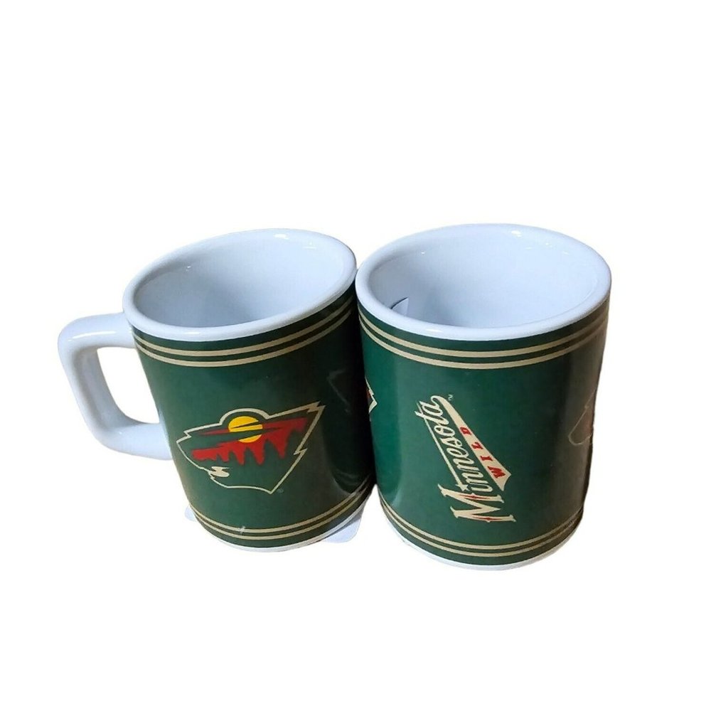 MINNESOTA WILD TEAM CERAMIC SHOT GLASS/MUG 2 OZ NEW NHL LICENSED (1) SHOT GLASS